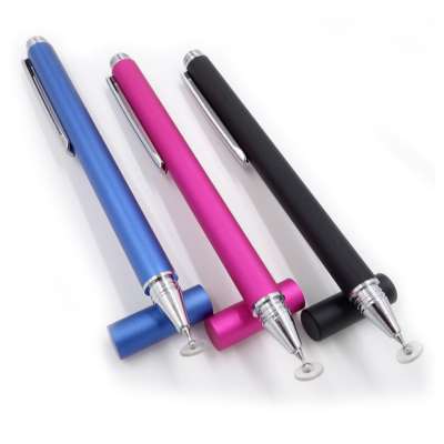 Hot Products Capacitive Dick Stylus Pen 2020 New Clear Disc Touch Pen Stylus with pen clip