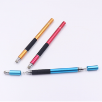 3 in 1 Capacitive Disc Stylus Touch Screen Pens for All Capacitive Touch Screens Cell Phones Tablet With Cello Color Box