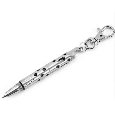 Durable Outdoor survival self-defense tool key pen broken window device stainless steel mini portable tactical pen with Carabine