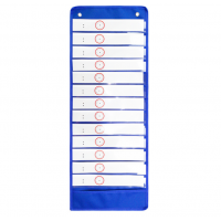 Classroom Pocket Chart 13+1 Pocket Daily Schedule Pocket Chart 18 Reusable Dry-Eraser Cards Educational Charts For Preschool